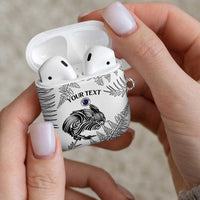 Custom New Zealand Kiwi Football AirPods Case Aotearoa Silver Fern - Polynesian Pride