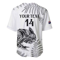 Custom New Zealand Kiwi Football Baseball Jersey Aotearoa Silver Fern LT14 - Polynesian Pride