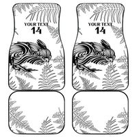 Custom New Zealand Kiwi Football Car Mats Aotearoa Silver Fern