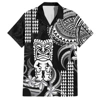 Hawaii Ku God Family Matching Puletasi and Hawaiian Shirt Kakau Mix Polynesian Tattoo