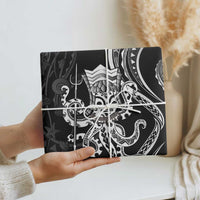 Black Hawaii Kanaloa God Wrapping Paper Hawaiian Octopus - Polynesian Pride