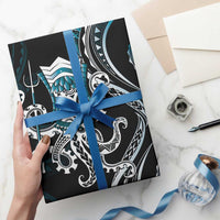 Turquoise Hawaii Kanaloa God Wrapping Paper Hawaiian Octopus - Polynesian Pride