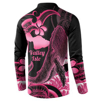 Aloha Hawaii Maui Button Sweatshirt Valley Isle Humpback Whale Black