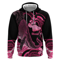 Aloha Hawaii Maui Hoodie Valley Isle Humpback Whale Black