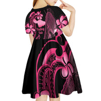 Aloha Hawaii Maui Kid Short Sleeve Dress Valley Isle Humpback Whale Black