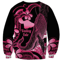 Aloha Hawaii Maui Sweatshirt Valley Isle Humpback Whale Black