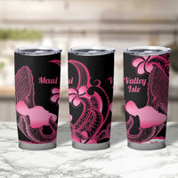 Aloha Hawaii Maui Tumbler Cup Valley Isle Humpback Whale Black