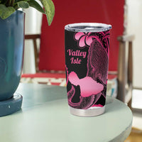 Aloha Hawaii Maui Tumbler Cup Valley Isle Humpback Whale Black