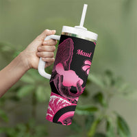 Aloha Hawaii Maui Tumbler With Handle Valley Isle Humpback Whale Black