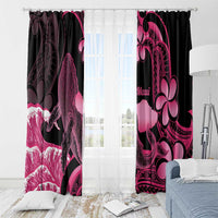 Aloha Hawaii Maui Window Curtain Valley Isle Humpback Whale Black