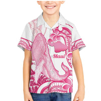 Aloha Hawaii Maui Family Matching Mermaid Dress and Hawaiian Shirt Valley Isle Humpback Whale White