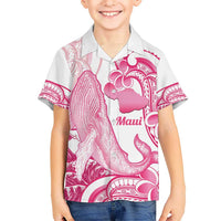 Aloha Hawaii Maui Kid Hawaiian Shirt Valley Isle Humpback Whale White