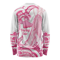 Aloha Hawaii Maui Long Sleeve Shirt Valley Isle Humpback Whale White