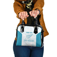 Custom New Zealand Silver Fern Football Shoulder Handbag Come On All White LT14 One Size White - Polynesian Pride