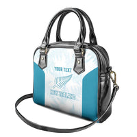 Custom New Zealand Silver Fern Football Shoulder Handbag Come On All White LT14 - Polynesian Pride