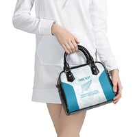 Custom New Zealand Silver Fern Football Shoulder Handbag Come On All White LT14 - Polynesian Pride