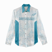 Custom New Zealand Silver Fern Football Women Casual Shirt Come On All White LT14 - Polynesian Pride