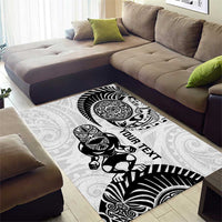 Custom Aotearoa Football Area Rug NZ Maori Tiki Go Champions