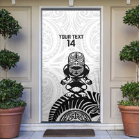 Custom Aotearoa Football Door Cover NZ Maori Tiki Go Champions - Polynesian Pride