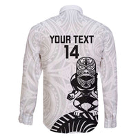 Custom Aotearoa Football Family Matching Long Sleeve Bodycon Dress and Hawaiian Shirt NZ Maori Tiki Go Champions LT14 - Polynesian Pride