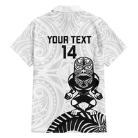 Custom Aotearoa Football Family Matching Short Sleeve Bodycon Dress and Hawaiian Shirt NZ Maori Tiki Go Champions LT14 - Polynesian Pride