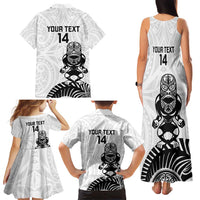 Custom Aotearoa Football Family Matching Tank Maxi Dress and Hawaiian Shirt NZ Maori Tiki Go Champions LT14 - Polynesian Pride