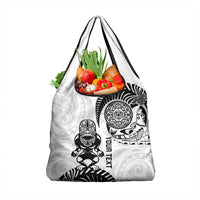 Custom Aotearoa Football Grocery Bag NZ Maori Tiki Go Champions