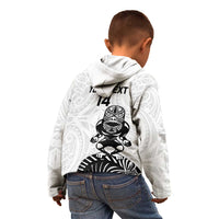 Custom Aotearoa Football Kid Hoodie NZ Maori Tiki Go Champions