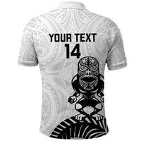Custom Aotearoa Football Polo Shirt NZ Maori Tiki Go Champions