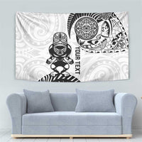 Custom Aotearoa Football Tapestry NZ Maori Tiki Go Champions