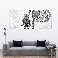 Custom Aotearoa Football Tapestry NZ Maori Tiki Go Champions