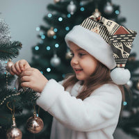 Vintage Bula Fiji Masi Christmas Santa Hat Fijian Tapa Cloth - Polynesian Pride