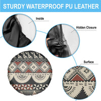 Vintage Bula Fiji Masi Spare Tire Cover Fijian Tapa Cloth - Polynesian Pride