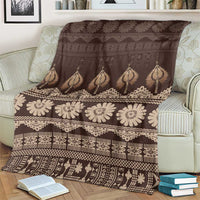 Bula Fiji Iri ni Meke Blanket Kuvui Fijian Masi - Polynesian Pride