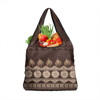 Bula Fiji Iri ni Meke Grocery Bag Kuvui Fijian Masi LT14 1-pack One Size Brown - Polynesian Pride