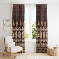 Bula Fiji Iri ni Meke Window Curtain Kuvui Fijian Masi - Polynesian Pride