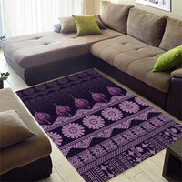 Bula Fiji Iri ni Meke Area Rug Lokaloka Fijian Masi - Polynesian Pride