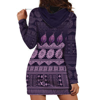 Bula Fiji Iri ni Meke Hoodie Dress Lokaloka Fijian Masi - Polynesian Pride