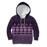 Bula Fiji Iri ni Meke Kid Hoodie Lokaloka Fijian Masi - Polynesian Pride