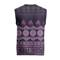 Bula Fiji Iri ni Meke Christmas Knitted V-Neck Vest Lokaloka Fijian Masi - Polynesian Pride