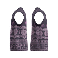 Bula Fiji Iri ni Meke Christmas Knitted V-Neck Vest Lokaloka Fijian Masi - Polynesian Pride