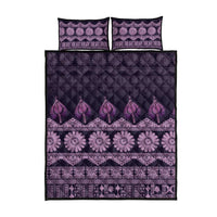 Bula Fiji Iri ni Meke Quilt Bed Set Lokaloka Fijian Masi - Polynesian Pride