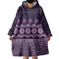 Bula Fiji Iri ni Meke Wearable Blanket Hoodie Lokaloka Fijian Masi - Polynesian Pride
