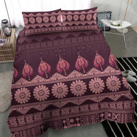 Bula Fiji Iri ni Meke Bedding Set Piqi Fijian Masi - Polynesian Pride