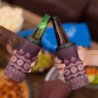 Bula Fiji Iri ni Meke 4 in 1 Can Cooler Tumbler Piqi Fijian Masi LT14 - Polynesian Pride