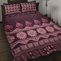 Bula Fiji Iri ni Meke Quilt Bed Set Piqi Fijian Masi - Polynesian Pride