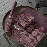 Bula Fiji Iri ni Meke Wrapping Paper Piqi Fijian Masi - Polynesian Pride