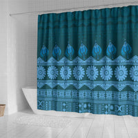 Bula Fiji Iri ni Meke Shower Curtain Karakarawa Fijian Masi - Polynesian Pride