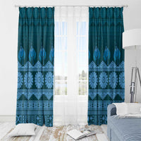 Bula Fiji Iri ni Meke Window Curtain Karakarawa Fijian Masi - Polynesian Pride