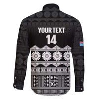 Fiji Tapa Rugby Custom Family Matching Short Sleeve Bodycon Dress and Hawaiian Shirt Go Fijiana - Polynesian Pride